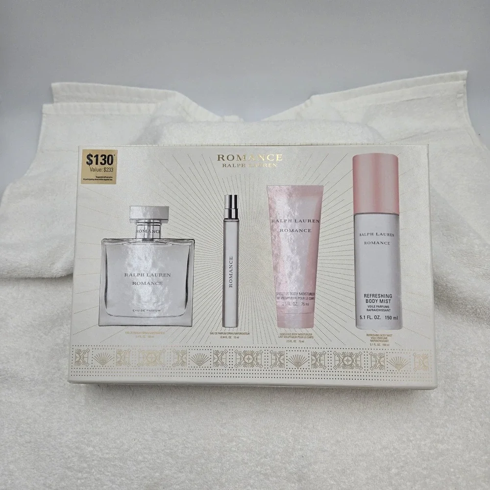 Ralph Lauren Romance EMPTY Gift Set Boxes Craft Supply Upcycle Decoupage Decor